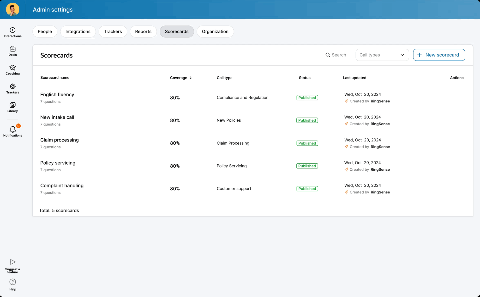 Incremental UI updates while the scorecard AI backend was in development